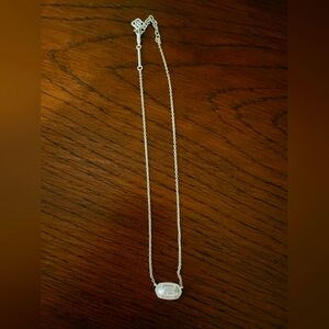 Kendra Scott White Eliza Necklace